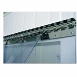 Strip Curtain Clear Super Polar with stainless steel rail